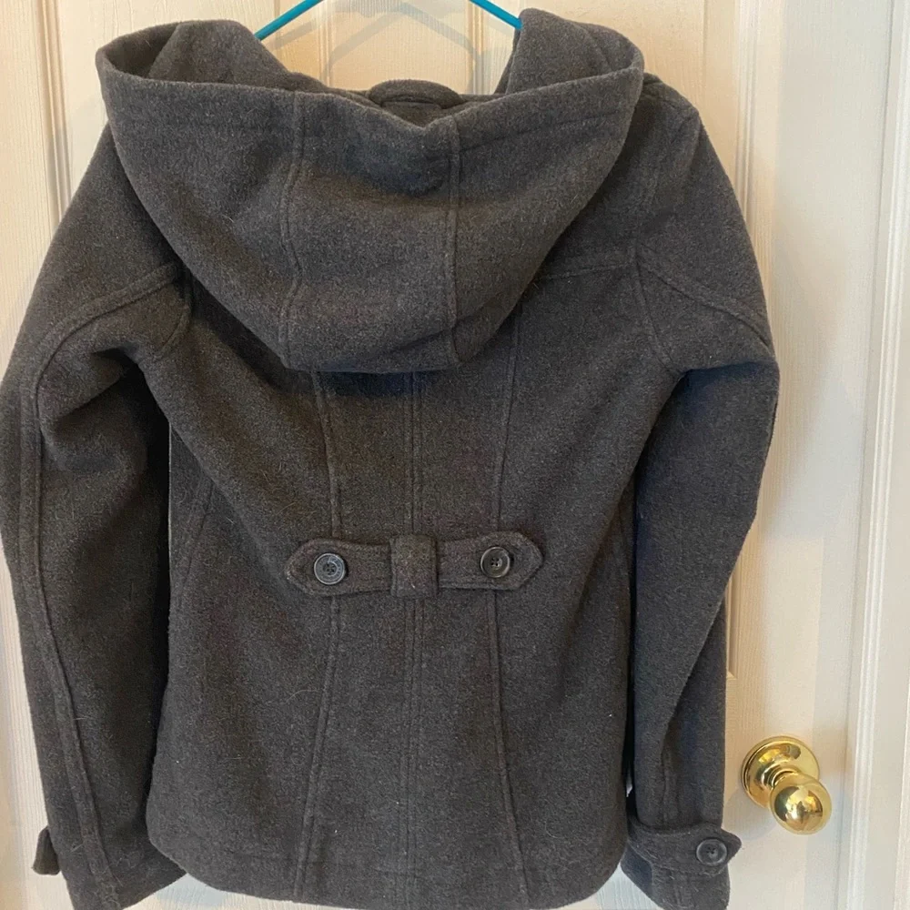 Aeropostale Hooded Peacoat. - Picture 3 of 4